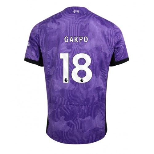 Pánský Fotbalový dres Liverpool Cody Gakpo #18 2023-24 Třetí Krátký Rukáv